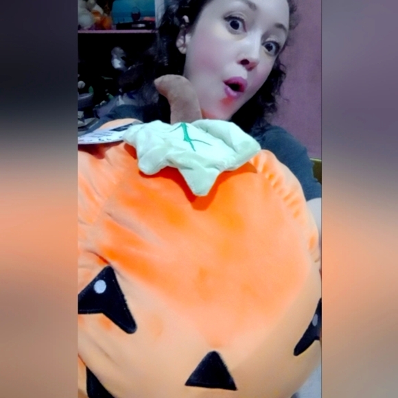 GIANT Squishmellow JackOLantern pumpkin pillow! - Picture 3 of 4